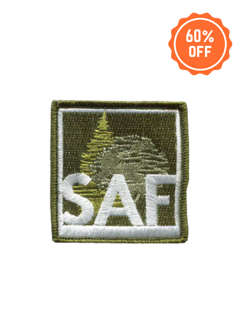 SAF Square Patch - Green Border